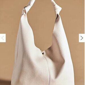 Anthropologie Slouchy Tote Cream